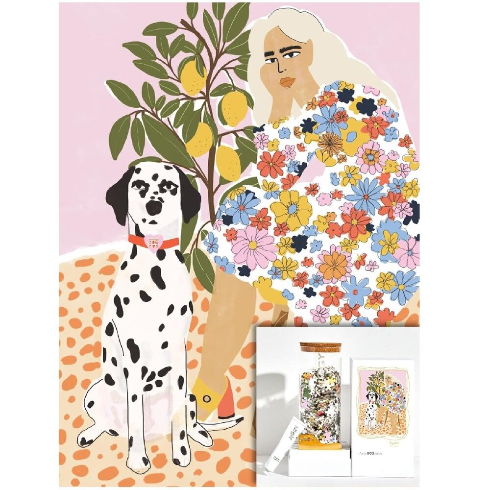 DOG MOM JIGGY Jigsaw Puzzle Wall Art 800 Piece Home Decor Artwork Puzzle DIY NEW